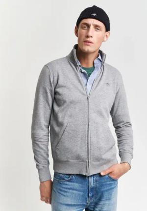 Gant Sweatjacke "REG SHIELD FULL ZIP SWEAT" mit Logostickerei auf der Brust