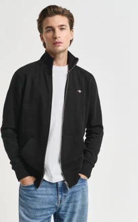 Gant Sweatjacke REG SHIELD FULL ZIP SWEAT mit Logostickerei auf der Brust