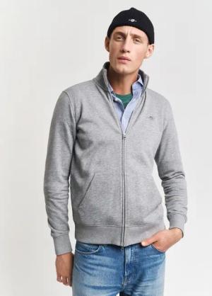 Gant Sweatjacke REG SHIELD FULL ZIP SWEAT mit Logostickerei auf der Brust