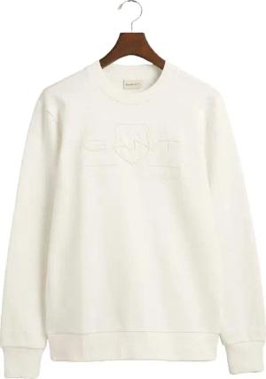 Gant - Sweatshirt für Herren, Rundhalsausschnitt (Cremefarbe)