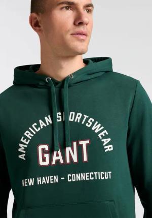 Gant Sweatshirt "PRINTED GRAPHIC", mit Kapuze, regular fit, Kängurutasche