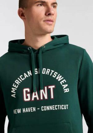 Gant Sweatshirt PRINTED GRAPHIC mit Kapuze, regular fit, Kängurutasche