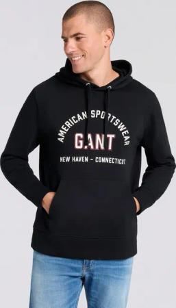 Gant Sweatshirt PRINTED GRAPHIC mit Kapuze, regular fit, Kängurutasche