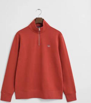 Gant Sweatshirt "REG SHIELD HALF ZIP SWEAT", mit Logostickerei auf der Brust