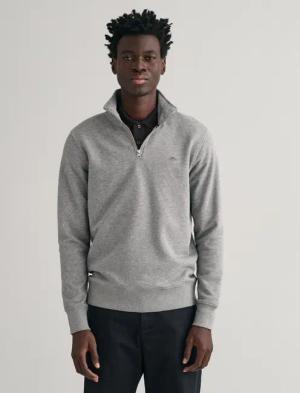 Gant Sweatshirt REG SHIELD HALF ZIP SWEAT mit Logostickerei auf der Brust