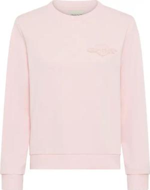 Gant Sweatshirt REG TONAL SHIELD C-NECK SWEAT Ton in Ton Stickerei, Rundhals