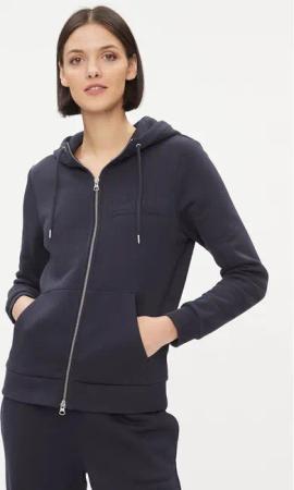 Gant Sweatshirt Reg Tonal Shield Zip Hoodie 4200671 Dunkelblau Regular Fit