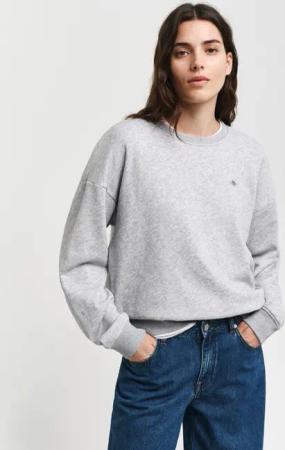 Gant Sweatshirt SHIELD C-NECK SWEAT Grafische GANT-Stickerei auf der Brust