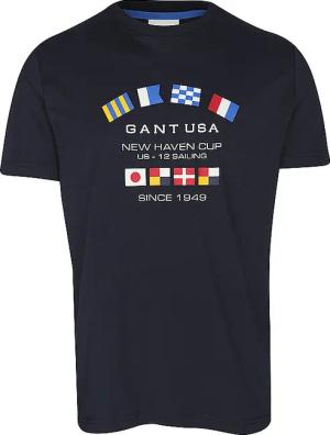 GANT T-Shirt  dunkelblau | L