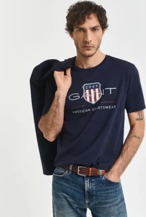 Gant T-Shirt "REG ARCHIVE SHIELD SS T-SHIRT" mit Logodruck auf der Brust