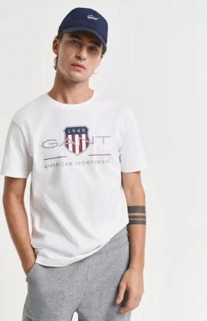 Gant T-Shirt "REG ARCHIVE SHIELD SS T-SHIRT" mit Logodruck auf der Brust