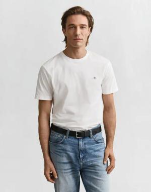 Gant T-Shirt REG SHIELD SS T-SHIRT mit Logostickerei auf der Brust