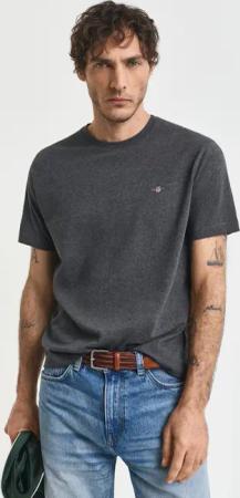 Gant T-Shirt "REG SHIELD SS T-SHIRT" mit Logostickerei auf der Brust