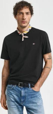 Gant T-Shirt REG SHIELD SS T-SHIRT mit Logostickerei auf der Brust