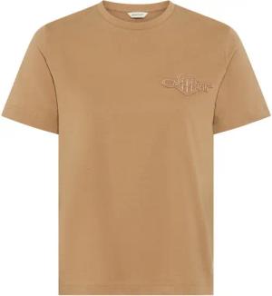 Gant T-Shirt REG TONAL SHIELD SS T-SHIRT Rundhals, Ton in Ton Stickerei