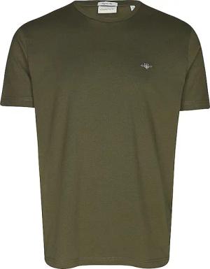 GANT T-Shirt Regular Fit dunkelgrün | S
