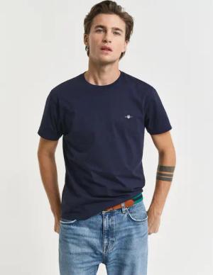 Gant T-Shirt "SLIM SHIELD SS T-SHIRT" mit Logostickerei auf der Brust