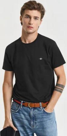 Gant T-Shirt SLIM SHIELD SS T-SHIRT mit Logostickerei auf der Brust