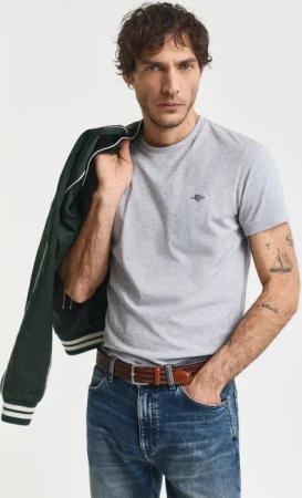 Gant T-Shirt SLIM SHIELD SS T-SHIRT mit Logostickerei auf der Brust