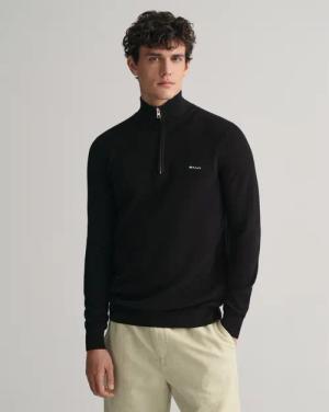 Gant Troyer COTTON PIQUE HALF ZIP mit Piqué-Struktur