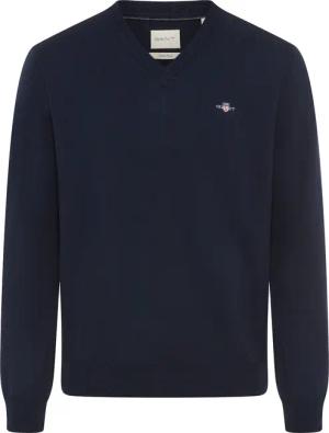 Gant V-Ausschnitt-Pullover "COTTON/WOOL" normale Passform, Strickpullover
