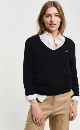 Gant V-Ausschnitt-Pullover EXTRAFINE LAMBSWOOL V-NECK