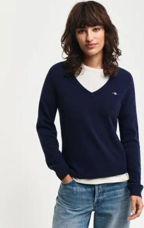 Gant V-Ausschnitt-Pullover EXTRAFINE LAMBSWOOL V-NECK