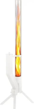 Gardenflare Feuerstelle Feuerrohr Glasrohr Ersatzteil ohne Boden für Deine Feuersäule (100cm)