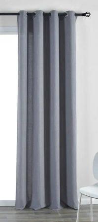 Gardinenbox Gardine (1 St), Ösen, verdunkelnd, »Essen« Cationic Raffhalter Leinenstruktur 202430