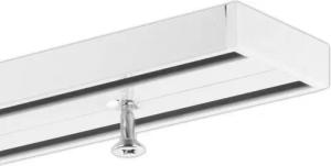 Gardineum Gardinenschiene 2-läufige Objektschiene, ab 2 m mittig geteilt, vorgebohrt, 2-läufig