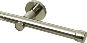 Gardineum Gardinenstange Ø 20 mm, 1-läufig, Metall, ab 2 m mittig geteilt