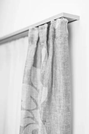 GARESA Gardinenschiene "102" 2 läufig-läufig Wunschmaßlänge Innenlaufprofil, schlicht, Deckenmontage, Aluminium, verlängerbar