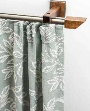 GARESA Gardinenschiene "Cubus, Quadros Innenlauf" 1 läufig-läufig Wunschmaßlänge Innenlauf-Vorhanggarnitur, verlängerbar, Holz-Aluminium