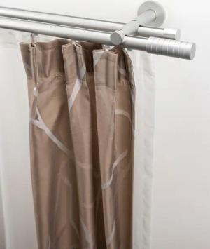 GARESA Gardinenstange "EASY" Ø 20 mm 2 läufig-läufig Wunschmaßlänge