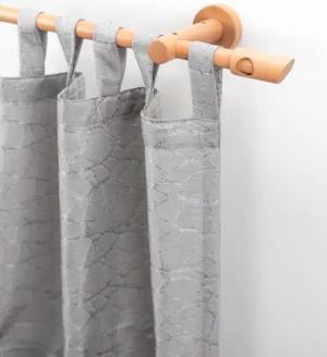 GARESA Gardinenstange "PILA" Ø 20 mm 1 läufig-läufig Wunschmaßlänge Vorhanggarnitur, verlängerbar, Knopf mit Ausschnitt, ohne Ringe