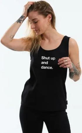 GARY MASH Top Rose Shut up and dance. aus Bio-Baumwolle