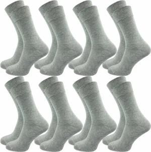 GAWILO Socken für Herren aus 100% Baumwolle - Ohne drückende Naht - mit Komfortbund (8 Paar) in schwarz, grau, blau, weiß & natur - mit handgekettelter Zehenspitze