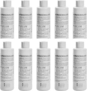 Gecom Gleitgel 10 x Ultraschallgel 250 ml Gel für Doppler und IPL, 10-tlg.