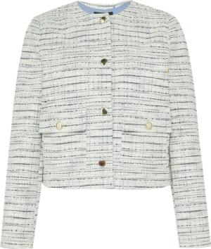 Gefütterte Bouclé-Jacke mit Zierknöpfen