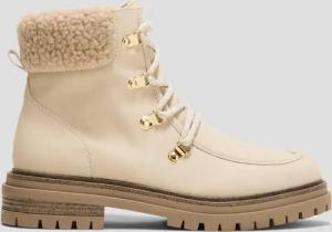 Gefütterte Stiefel in Veloursleder-Optik