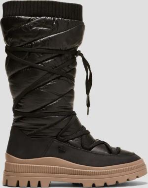 Gefütterte Tex-Stiefel in glänzender Optik