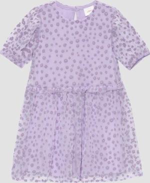 Gefüttertes Tüllkleid mit Glitzereffekt