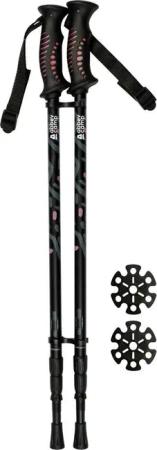 Gehstock-Set – Präzise verstellbar von 63 bis 135 cm – Schwarz