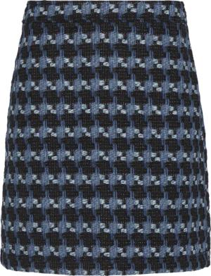 Gemusterter Bouclé-Rock