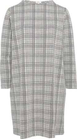 Gemustertes Sweat-Kleid mit Turtleneck