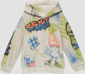 Gemustertes Sweatshirt mit Kapuze