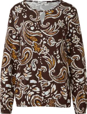 Gemustertes T-Shirt im O-Shape