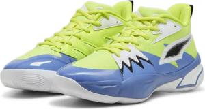 Genetics Basketballschuhe Erwachsene PUMA Electric Lime Blue Skies Green