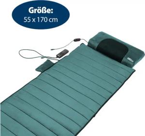 Genius Massageliege eZwell Massagematte Massageauflage 55 x 170 cm 3-tlg. (Ganzkörpermassage), Wärmefunktion, Vibrationsmassagematte mit Fernbedienung