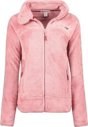Geographical Norway Fleecejacke Geographical Norway Damen Fleecejacke Teddy Fleece Winter Jacke mit Stehkragen, in Unifarbe, kuschelig